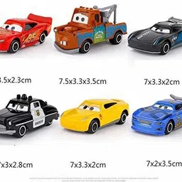 galactic Metal Die-cast Black Storm push and Go 6 pcs car Set image 4