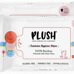 plush Natural Intimate Wipes (40 Wipes)- Bamboo + Aloe Vera Intimate Wipes-picture-16