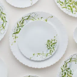 larah by borosil Pack of 33 Opalware Erba Dinner Set image 2