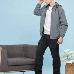 Dollar Solid Men Wind Cheater-image-61