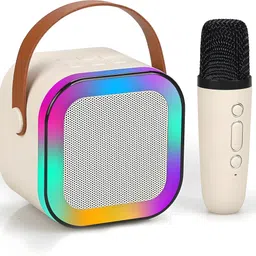 Microphone Wireless Bluetooth Speaker with RGB LED Lighting for Kids Microphone-image-13