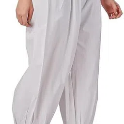 Cotton Blend Solid Women ["White"] Salwar-image-11