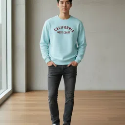 flyind Men Full Sleeve Printed Sweatshirt image 5