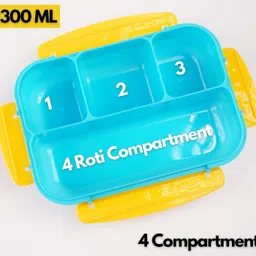 masox store Lunch Box for Kids, Bento Lunch Box 4 Compartment, Dishwasher & Freezer Safe S0 Thermoware Casserole image 2