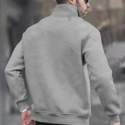 tripr Men Full Sleeve Solid Sweatshirt image 2