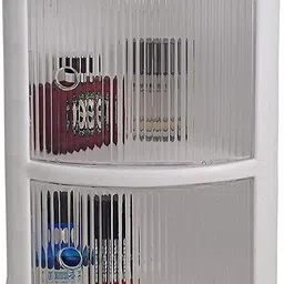 grace fine ware corner shelf bathroom rack storage organizer Plastic Wall Shelf image 2