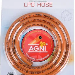 agni VI- STEEL WIRE REINFORCED LPG 7 Years Warranty BLISTER PACK Hose Pipe-picture-17