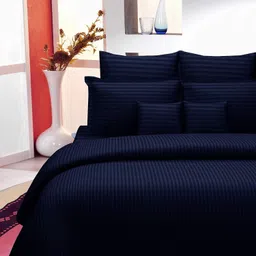 shri radhe enterprises Cotton King Flat 240 TC Striped Bedsheet-picture-27