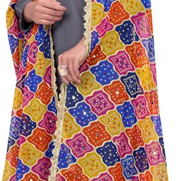 kemza Georgette Printed Multicolor Women Dupatta-picture-37