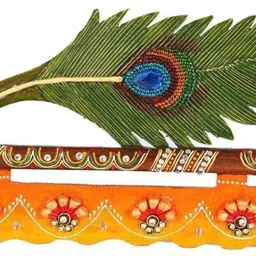 jaipurcrafts Beautiful MorPankhi Papermache Wood Key Holder image 3