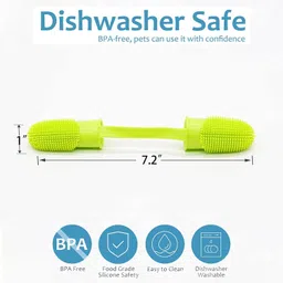 finzatik Dog Tooth Brush,Toothbrush for Dog&Cat,Puppy Tooth Brush Dog Teeth Cleaning Kit Pet Toothbrush image 4