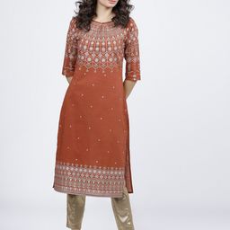 vishudh Women Printed Pure Cotton Straight Kurta-picture-33