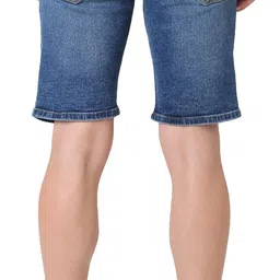 spykar Solid Men Blue Basic Shorts image 3