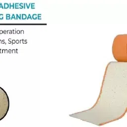 jetflon Medicare Elastic Adhesive Bandage Self-Sticking Crepe Adhesive 7.5cm x 5mtr Crepe Bandage image 2