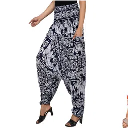 narnari Printed Rayon Women Harem Pants-picture-10