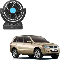 aanjul DOUBLE Car Fan 12v 360 Head 2 Speed Optimization For UNIVESAL CAR FF-64 Car Interior Fan-picture-11