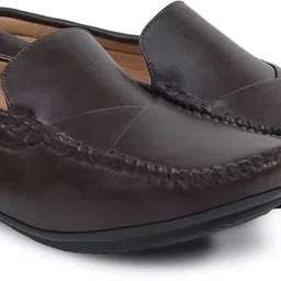 ys enterprises Leather Men's Brown Formal Shoes For Men image 2