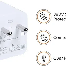 urcart Wall Charger Accessory Combo for 80W Xiaomi redmi Mi 11i, Mi 11T Pro, Mi Pad 5, Mi Pad 5 Lite, Mi Pad 5 Pro image 3