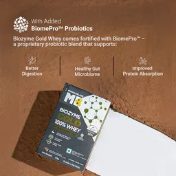 muscleblaze Biozyme Gold 100% Whey Protein Powder 5 Sachet Travel Pack (5x33.5g) Whey Protein image 2