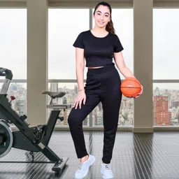 fonista Solid Women Track Suit image 1
