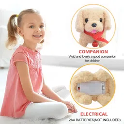 plushvibe Walking Dog Jumping Barking Dog Soft Toy Battery Operated Puppy Fun Kids image 5