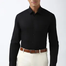 peter england Men Regular Fit Solid Spread Collar Formal Shirt-picture-43