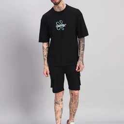 griffel Tshirt Regular Shorts Co-ords Set-picture-21