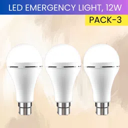 sacro 12W Rechargeable Inverter LED Bulb with Upto 4H.Power Cut Lighting Pack of_3Z419 4 hrs Bulb Emergency Light-picture-27