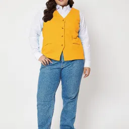brinns Solid Women Waistcoat image 5