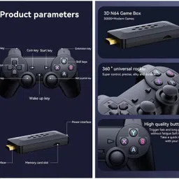 BITWEAVE Retro M33 Game Stick Console 2.4G Dual Wireless Gamepad Video Game Handheld Gaming Console For TV ,Old Video Game For Kids (Best Gift & Fun) All Ages 64 GB with Full HD HDMI Output 45+ Emulator, Video Game Hand TV, video games for tv image 3