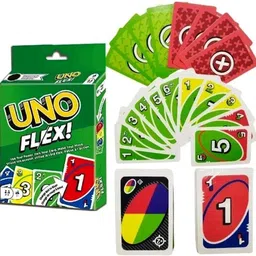 gift collection Premium Quality UNO Flex 10 Playing Cards Game for kids and family Fun Game image 1