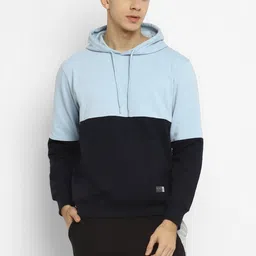 alan jones Men Full Sleeve Color Block Hooded Sweatshirt-picture-26
