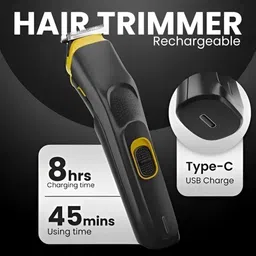 VYNEX AT-509 Cordless | Mens Rechargeable Trimmer | 8 Length Settings Trimmer 45 min Runtime 10 Length Settings-picture-11