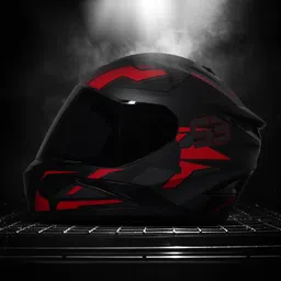 steelbird Terminator 2.0 ISI & Dot Certified Full Face Graphic Helmet For Men and Woman Motorbike Helmet image 3