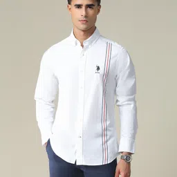 Men Regular Fit Solid Spread Collar Casual Shirt-image-34