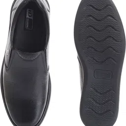 id Leather Black Slip-On Semi-Formal Shoes Slip On For Men image 5