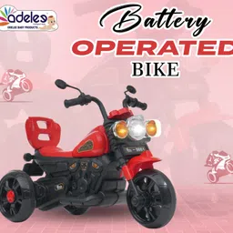 odelee Foot Accelerator Kids Electric Bike with Led Headlight & Mp3 Player with USB, Bike Battery Operated Ride On-picture-11