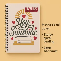 rajesh stationery Soft Cover Spiral Notebook, Memo Notepads Diary Notebook, 11.7 Inch x 8.3 Inch A4 Notebook Unruled 500 Pages image 4