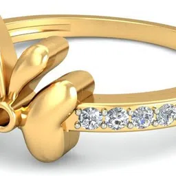 avsar AVR682YB 14kt Cubic Zirconia Yellow Gold ring image 3