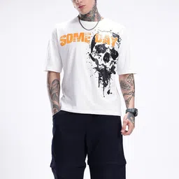 kook n keech Men Typography Round Neck Pure Cotton White T-Shirt-picture-11