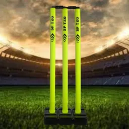 sp t20 SP T-20 HEAVY PLASTIC STUMP SET GREEN-BLACK-picture-18