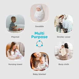 teniyu Animal, Printed Crib, Single Swaddling Baby Blanket for Mild Winter image 4