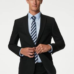 Marks & Spencer Notched Lapel Slim Fit Single Breasted Formal Blazer-picture-18