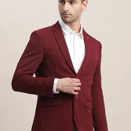Turtle Self Designed Notched Lapel Single Breasted Blazer-picture-22