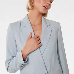 Forever New Tailored Fit Notched Lapel Long Sleeves Double-Breasted Formal Blazer image 4