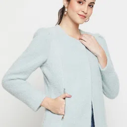 Cantabil  Single Breasted Fleece Blazer image 3