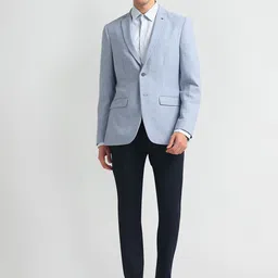 Arrow Slim-Fit Notched Lapel Collar Single Breasted Formal Blazer image 5