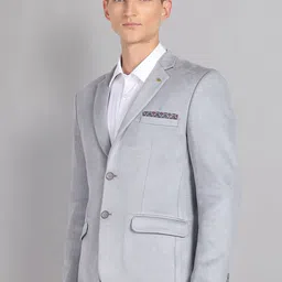 AD By Arvind Slim Fit Notched Lapel Collar Single Breasted Formal Blazers image 5