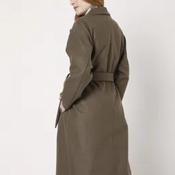 vero moda Polyester Blend Solid Coat For Women image 3