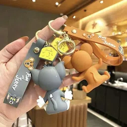 ohzen Tom and jerry imported rubber keychain heigh quality keychains_J800 Key Chain image 4